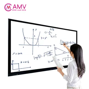 AMV 55 Inch Black Touch Interact Whiteboard Smart Board