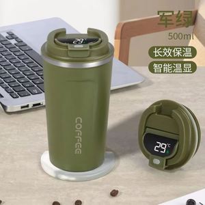 Taza de Café Térmica de Acero Inoxidable con Aislamiento al Vacío, Personalizada, de Alta Calidad, Libre de BPA, con Pantalla LED Inteligente de Temperatura, 380 ml/510 ml - Product Image 2
