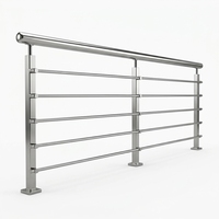 Rampe en PVC pour extérieur DF Design, pour escaliers, balcons, villas et jardins - Installation facile, résistant à la rouille, faible coût