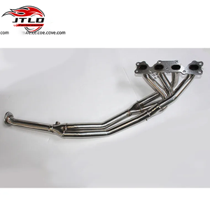Para 89-93 MAZDA MIATA 4CYL 1.6L NA <span class=keywords><strong>B6ZE</strong></span> MX5 Cabezal de escape Tubo de acero inoxidable plateado - Product Image 5