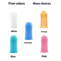 Brosse à dents en silicone à 360 degrés pour animaux de compagnie, brosse douce pour le nettoyage buccal des chats et des chiens, élimination de la plaque dentaire et du tartre pour chiens et chats (vente en gros)
