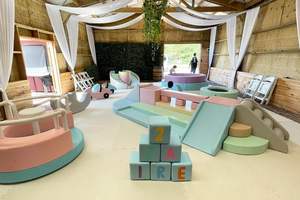 Ensemble de jeux sensoriels pour enfants, aire de jeux intérieure en bois et PVC, équipement de pont d'équilibre, couleurs pastel pour les enfants de 5 à 10 ans - Product Image 4