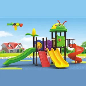 Plastic slide gym equipment swing and slide set kids water park outdoor playground