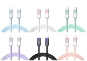 เครื่องชาร์จเร็ว PD 60W USB-C คริสตัลฝ้าสำหรับอุปกรณ์มือถือสายชาร์จและถ่ายโอนข้อมูลแบบอเนกประสงค์ C ไปยัง C - Product Image 2