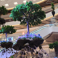 Plantes vertes artificielles résistantes aux UV, écologiques, durables, résistantes à l'eau, décorations murales suspendues pour l'intérieur