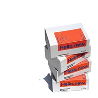 Boîte cadeau carrée rigide de luxe personnalisée et recyclable avec fermeture magnétique, vide, avec logo imprimé personnalisé pour chaussettes et fourrures