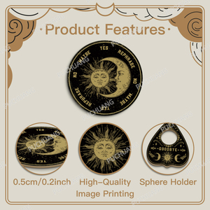 Bói Toán lấy cảm hứng từ bàn Đồ trang trí bằng gỗ Tarot theo chủ đề Máy tính để bàn trang trí thiết lập của bốn cho huyền bí Vibes - Product Image 3