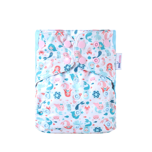 Vente en gros usine de couches lavables réutilisables en tissu, imperméables et écologiques pour bébé, avec insert, du fabricant - Product Image 3