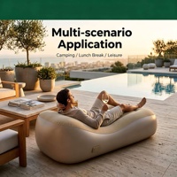 Canapé Gonflable Automatique, Matelas Gonflable Épaissi Floqué, Lit Gonflable de Camping Extérieur, Vente en Gros Directe Usine
