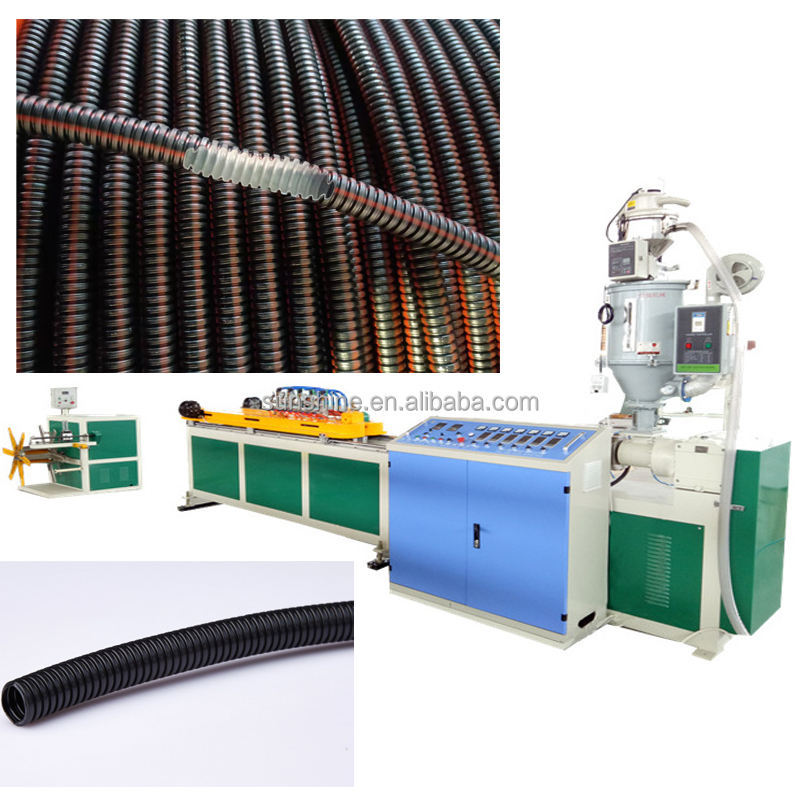 Single Wall Corrugated Tube Car Wiring Harness Threading Pipe Extruder ...