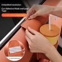 Boîte de rangement universelle en cuir pour porte de voiture, porte-gobelet portable, porte-gobelet latéral imperméable pour fenêtre de voiture, boîte organisatrice pour voiture