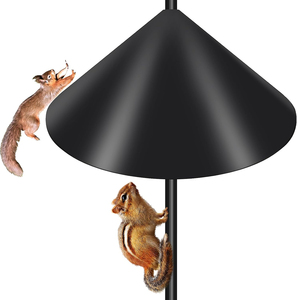 Eichhörnchen Schallwand 48cm - Universeller Wiederverwendbarer Vogelfutterschutz & Anti-Eichhörnchen Blocker Für Futterstationen