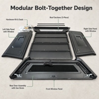 Couverture de benne rigide en alliage d'aluminium imperméable 4x4 pour Silverado 1500 / GMC Sierra 1500 2019+ 5.8FT