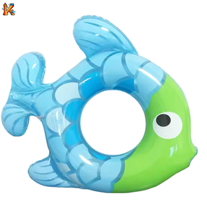 Kiddohop Hot Bán PVC Không Thấm Nước Inflatable Cá Vàng Bơi Vòng Dễ Thương Xách Tay Mùa Hè Hồ Bơi Trò Chơi Nước Cho Trẻ Em Ngoài Trời - Product Image 2