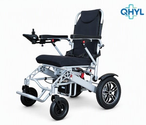 Anti-tilt Aluminum Alloy Mobility Power Wheelchair Removable 6A Lithium Battery Motorized Wheelchair for Disabled User