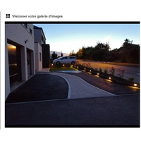 Lampe LED étanche IP65 pour marches, 1,6W 120lm, applique murale carrée encastrée moderne pour éclairage extérieur d'escaliers, couloirs, patios et allées