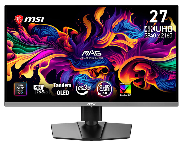 New MAG 272UP QD-OLED E16 27Inch 4K 165Hz 0.03ms Response Time Flat VESA DisplayHDR True Black 400 Gaming Monitor for Desktop