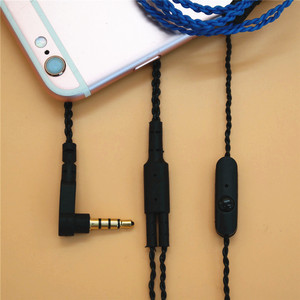 Twisted Headphone Cable 3.5 Mm With Mic <b>Control</b> For Audio Peripherals TPE <b>Wire</b> Material DIY Adapter - Product Image 3