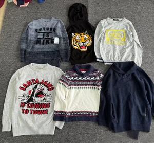 La 2024 nuovissima collezione di negozi del fornitore ha mescolato cardigan usati e maglioni Pullover per bambini top di abbigliamento Free Size - Product Image 5