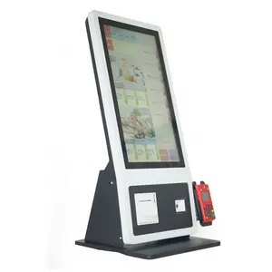 Tezgah üstü POS çözümü kendi kendine sipariş ödeme Kiosk terminali masa üstü otomatik kasiyer self servis ödeme Kiosk makinesi