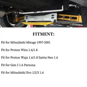 Задняя подрамная штанга + Нижняя Тяга + Задняя Нижняя опора для Mitsubishi Proton 97-01 CR032 + 33 + 08