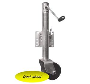 Cric de remorque avec roues <span class=keywords><strong>et</strong></span> mamelon de graisse zingué - Product Image 6