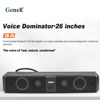 Harga Terjangkau Soundbar ATV/UTV 26'' 6-speaker Lampu RGB Untuk Golf Cart Kendaraan Off-Road Penggunaan Voice Dominator