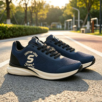Chaussures de sport respirantes légères en maille avec logo personnalisé, prix de gros, pour hommes, baskets personnalisées