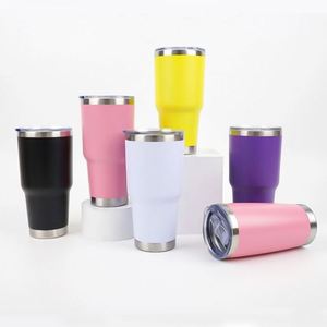 Gobelet de voyage en acier inoxydable 20oz 30oz, tasse à double paroi isolée sous vide, bouteille d'eau et de café avec couvercle, modèle sport ODM - Product Image 2