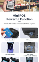 Terminal de paiement Android Z93 Mini avec lecteur de cartes NFC et imprimante – Prise en charge du système de point de vente mobile – Connectivité Bluetooth, USB, Wi-Fi