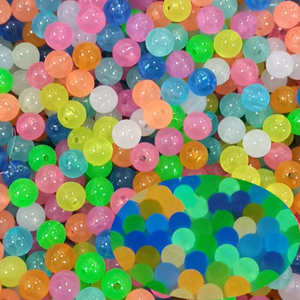 500g/Beutel Nachtleuchtende Acrylperlen für DIY Schmuckherstellung Armband Halskette Schlüsselanhänger Zubehör Handgemachte Materialien - Product Image 1