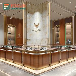 Sistema de Exhibición de Joyería Personalizado con Acabado Laminado, Vitrina de Vidrio para Tiendas de Marca - Product Image 4