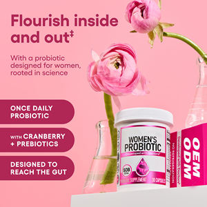 Capsules de Probiotiques Vaginaux Bio Canneberge Équilibre du PH avec Mélange de Prébiotiques Capsules Probiotiques Flore Saine pour Femmes - Product Image 2