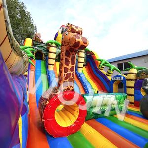 Extérieur zoo <span class=keywords><strong>Sauvage</strong></span> maison <span class=keywords><strong>de</strong></span> saut avec toboggan Grand jungle parc pour enfants gonflable maison <span class=keywords><strong>de</strong></span> videur super aire <span class=keywords><strong>de</strong></span> jeux <span class=keywords><strong>château</strong></span> Offre Spéciale - Product Image 3