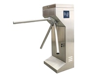 Tourniquet à trépied vertical AKT301 avec lecteur de carte, machine d'entrée à contrôle automatique