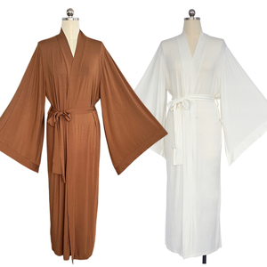 Usine mode respirant Modal <span class=keywords><strong>peignoir</strong></span> pour femmes vêtements <span class=keywords><strong>de</strong></span> nuit couleur unie Robe <span class=keywords><strong>de</strong></span> <span class=keywords><strong>bain</strong></span> lâche large <span class=keywords><strong>grande</strong></span> manches Robe élégante chemise <span class=keywords><strong>de</strong></span> nuit - Product Image 1