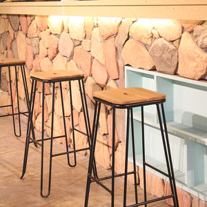 La Produzione di porcellana Nordic Classico Rustico Moderno Bancone Della Cucina Coffee Shop Industrial Vintage Antico Tornante Gambe <span class=keywords><strong>Sgabello</strong></span> Da Bar - Product Image 4