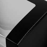 Cajas de Papel Kraft Negras Cuadradas Ligeras con Ventana para Gorras de Béisbol, Actividades al Aire Libre, Organizador de Almacenamiento Elegante y Minimalista