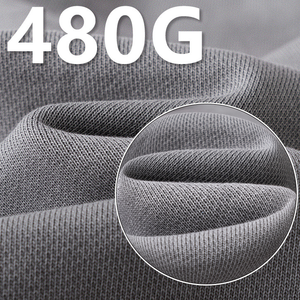 Fabricante de sudaderas con logotipo personalizado, ropa para hombre, sudadera con cremallera de peso pesado, 480 g, algodón puro, felpa francesa, a prueba de viento, de alta calidad - Product Image 6