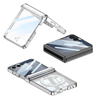 Coque de téléphone magnétique antichute pour Z Flip 3/4/5/6/7 avec coussin d'air PC, étanche et protection intégrale 360° avec protecteur d'écran