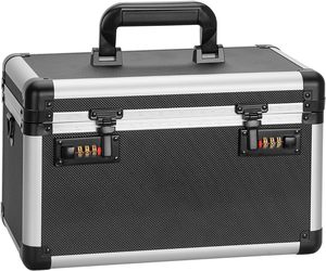 Caja de Medicamentos con Cerradura de Combinación, Caja de Seguridad para Primeros Auxilios, Estuche de Almacenamiento de Medicamentos, Caja de Seguridad para Artículos Personales para Hospital, Hogar y Exteriores - Product Image 1