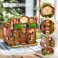 Maison miniature DIY, magasin de curiosités de conte de fées, version basique, en métal et carton, avec éclairage LED, boîte de présentation, puzzle 3D, décoration d'intérieur, cadeau