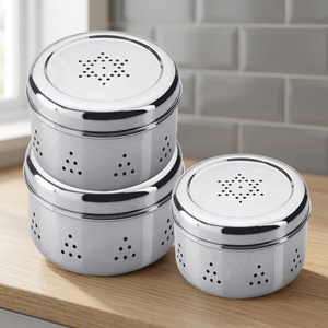 Nouveau Meilleur Prix MIINOX Boîtes Plates Écologiques en Acier Inoxydable Argenté avec 3 Clips pour Stockage Alimentaire Vendeur Indien - Product Image 4