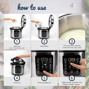 Nồi Cơm Điện Mini Đa Năng 5L, Nồi Cơm Điện Di Động Cỡ Nhỏ Hiện Đại Đa Năng - Product Image 6