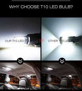 Bombilla LED T10 Canbus Sin Errores 8SMD 1210 W5W 2825 194 168 174 Luz para Coche Puertas Marcador <span class=keywords><strong>Matricula</strong></span> Interior 12V blanco - Product Image 6