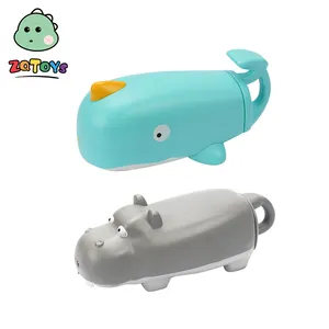 Zhiqu oyuncak bebek banyo oyuncakları oyun güç püskürtme tabancası oyuncaklar hippo ve balina su tabancası