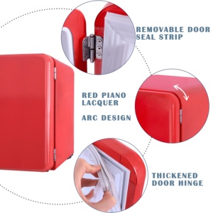 ตู้เย็นมินิแบบตั้งโต๊ะ ดีไซน์ใหม่ สำหรับบาร์ โรงแรม บ้าน พร้อมคอมเพรสเซอร์ ได้รับมาตรฐาน CE, EMC, RoHS, GS - Product Image 3