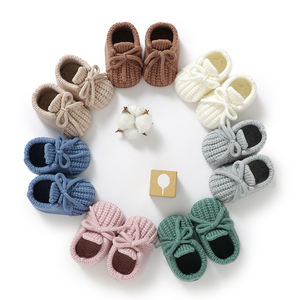 Mimixiong - Calcetines <span class=keywords><strong>de</strong></span> Punto Cálidos y Encantadores para Bebés Recién Nacidos, Zapatos <span class=keywords><strong>de</strong></span> Piso para Caminar, Botines para Niños Pequeños - Product Image 3