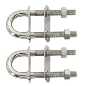 ISURE MARINE 8mm acier inoxydable 304 nœud œillet de poupe boulon en U taquet de gréement de bateau 1 pièce - Product Image 6
