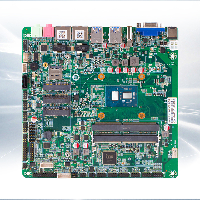 Industrial Mini ITX J6412 2*RJ45 9*USB Rich COM Ports DC 12V High Quality Mother Board